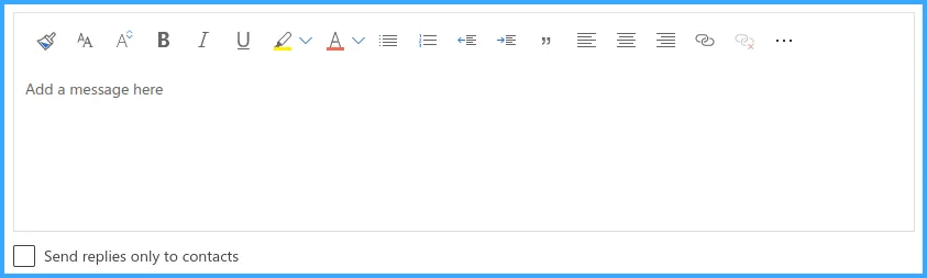 Soạn nội dung thư trả lời tự động