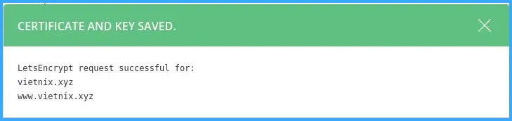 Lưu lại cài đặt