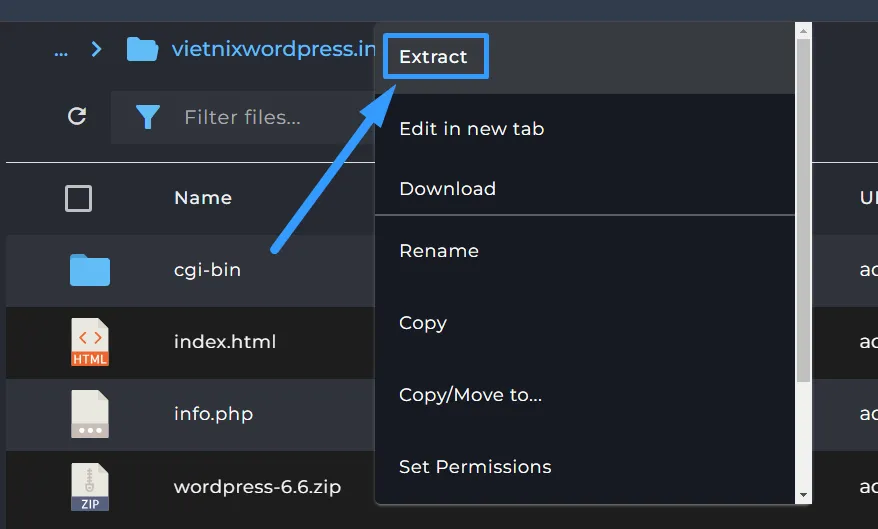 cài đặt WordPress trên DirectAdmin