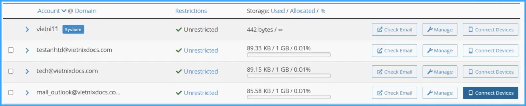 Nhấn vào nút Connect Devices