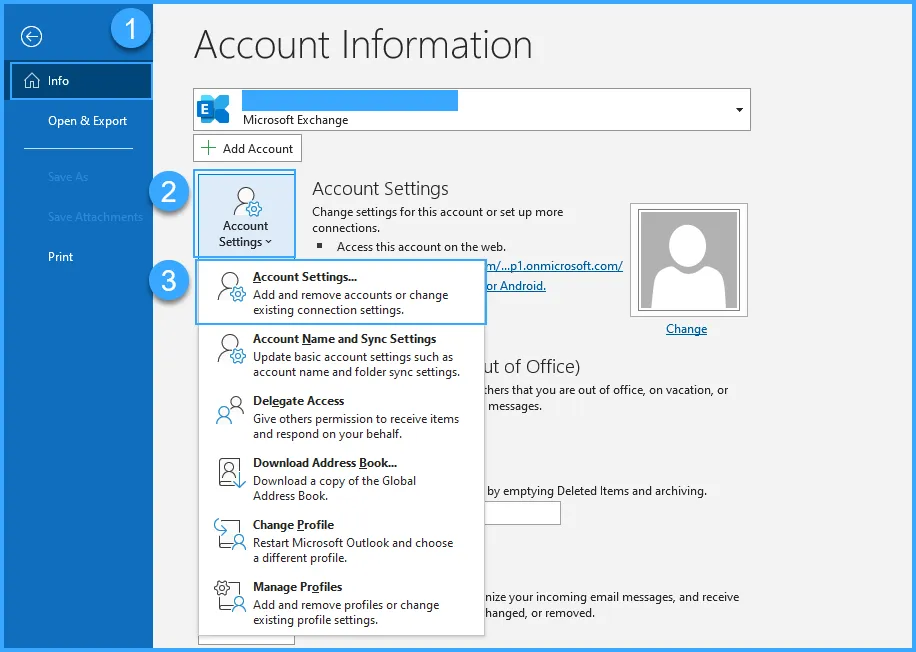 Chọn Account Settings…