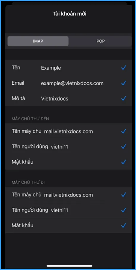 Xác minh thành công