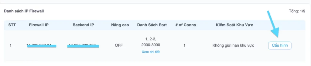 Cấu hình IP Firewall