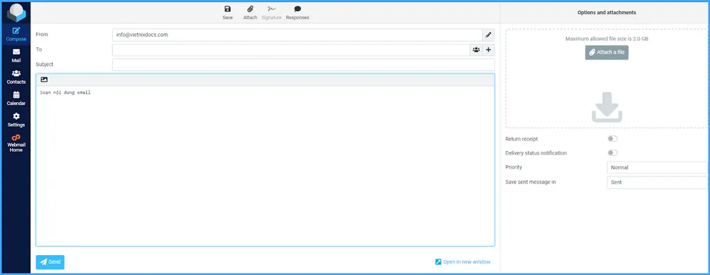 Nhận nội dung email