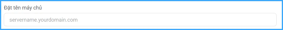đặt tên máy chủ
