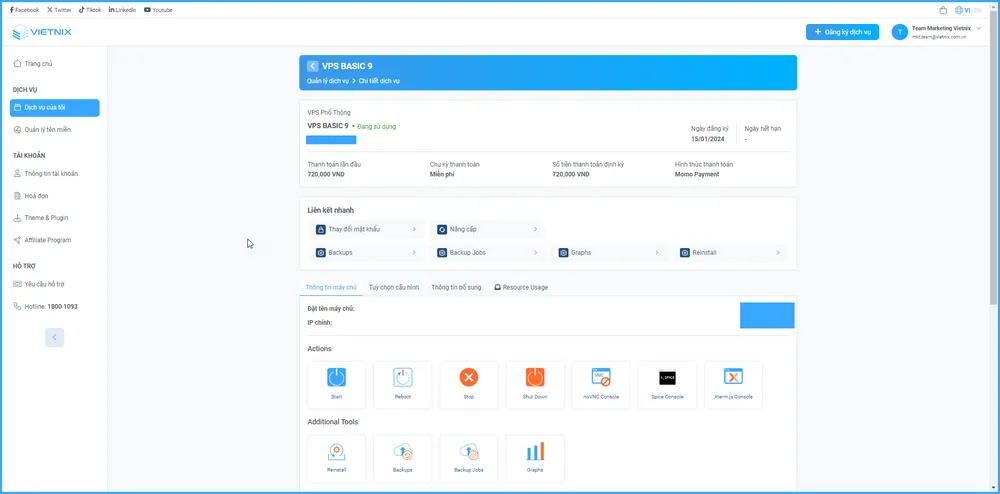 hướng dẫn quản trị vps