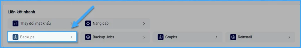 tạo một bản backup cho vps