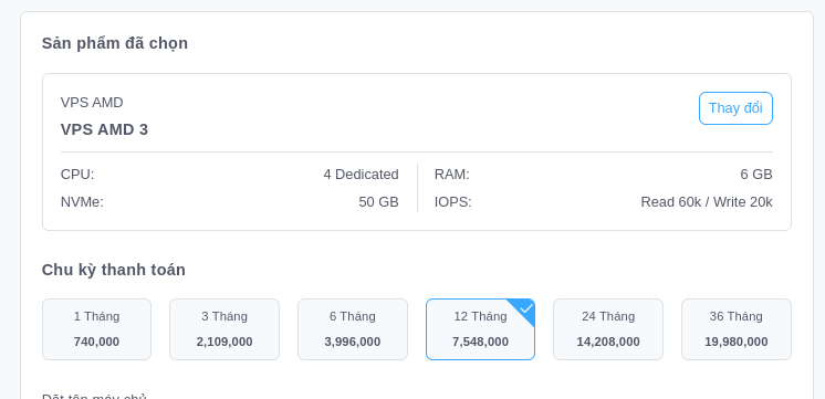 hướng dẫn đăng ký thuê dịch vụ tại Vietnix