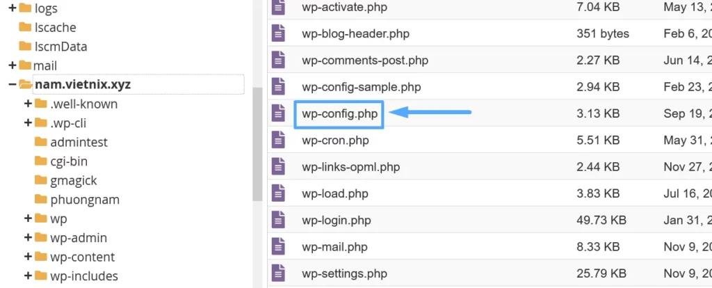 Hướng dẫn import database trên hosting cPanel đơn giản 26 Chọn file cấu hình