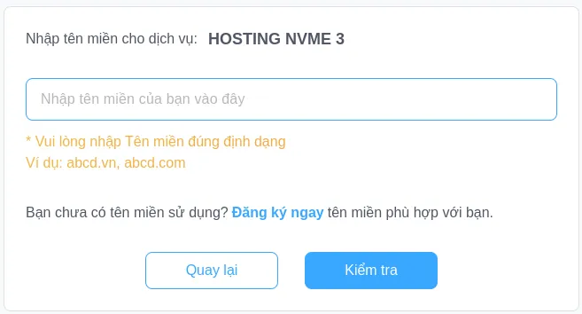 Khai báo tên miền