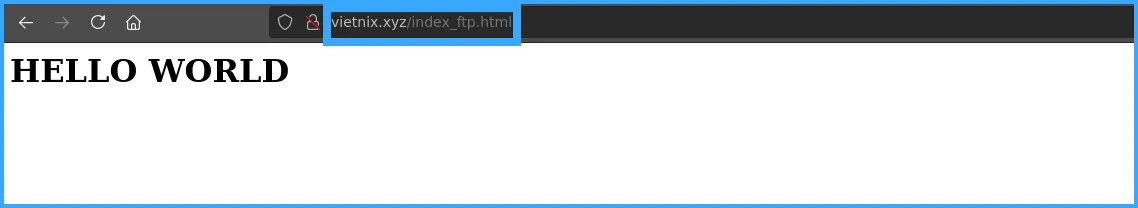 Kểm tra lại xem file đã được chuyển lên hosting thành công chưa
