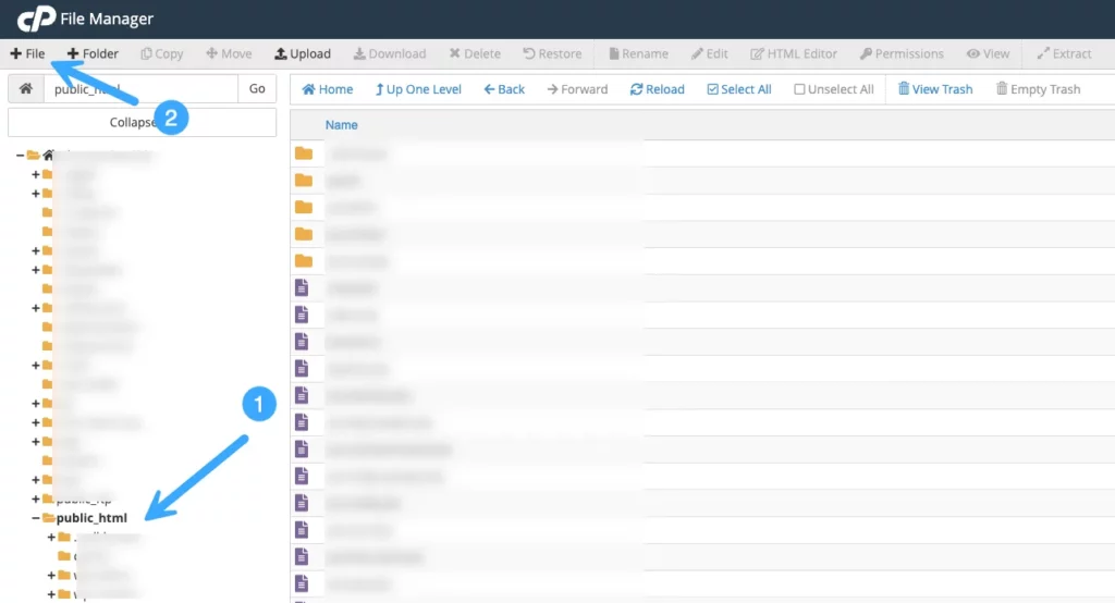 2 cách thay đổi phiên bản PHP trên cPanel nhanh chóng 32 Tạo file mới