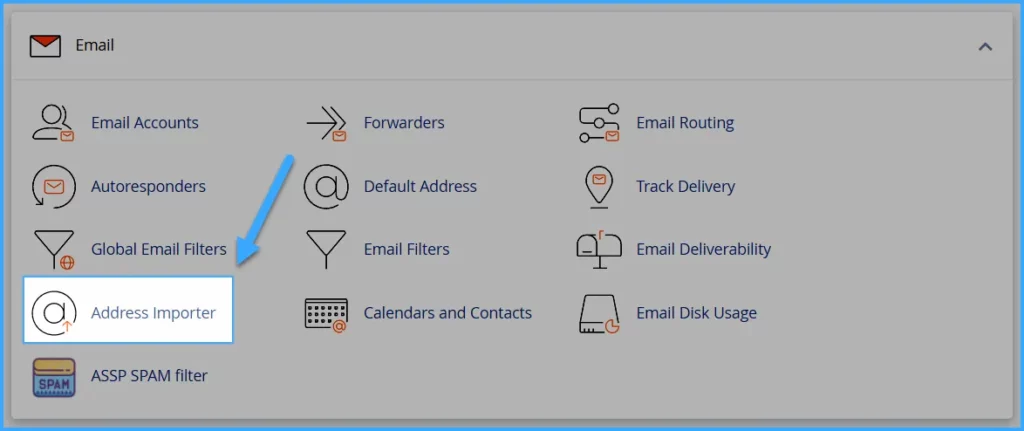 Chọn Address Importer