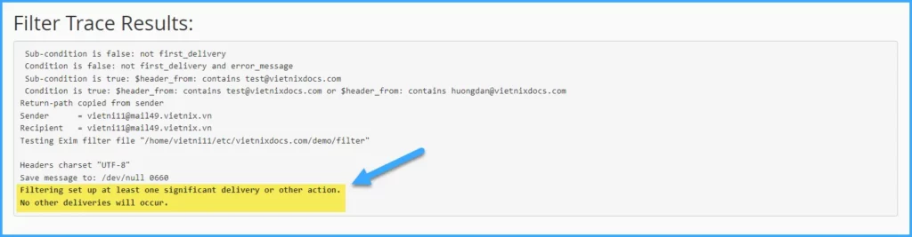 Kết quả kiểm tra
