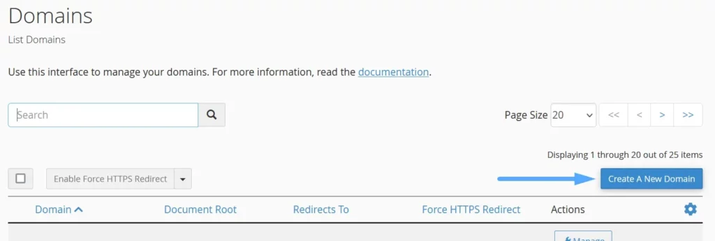 Hướng dẫn tạo Addon Domain trên cPanel nhanh chóng 13 Chọn Create A New Domain