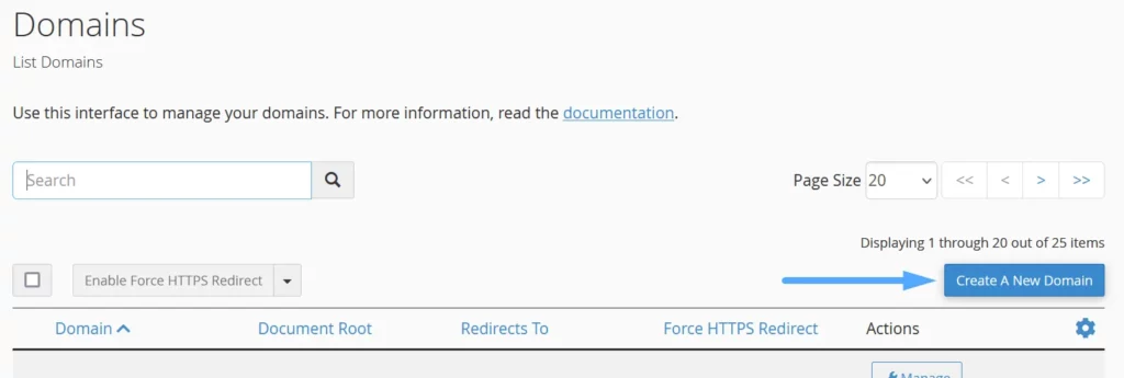 Hướng dẫn tạo Addon Domain trên cPanel nhanh chóng 13 Chọn Create A New Domain