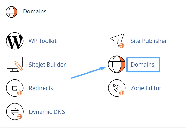Hướng dẫn tạo Subdomain trên cPanel nhanh chóng 12 Chọn Domains