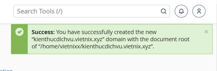 Hướng dẫn tạo Subdomain trên cPanel nhanh chóng 14 Thông báo hoàn tất