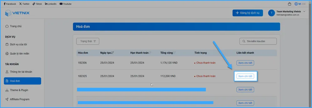 Chọn Xem chi tiết