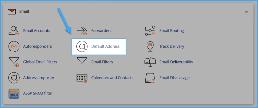 Chọn Default Address