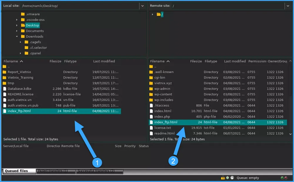 Bạn có nhiều cách để chuyển dữ liệu lên hosting