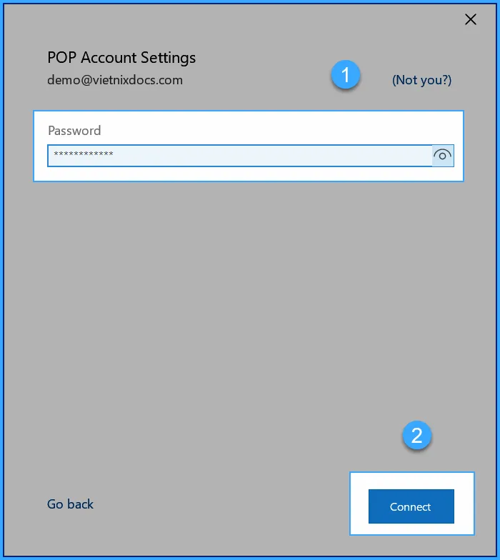 Nhập mật khẩu email