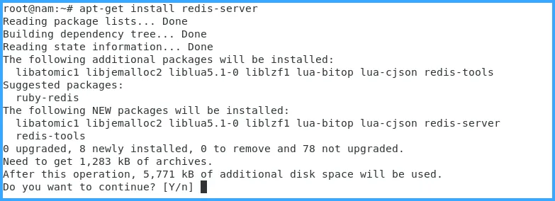 Bắt đầu cài đặt Redis server