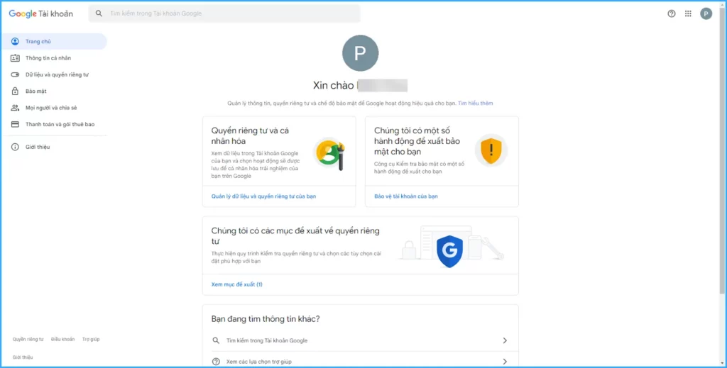Đăng nhập vào tài khoản Google