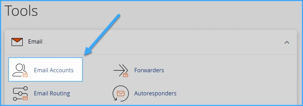 Chọn Email Accounts