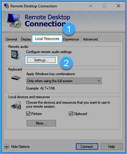 Nhấn chọn Settings