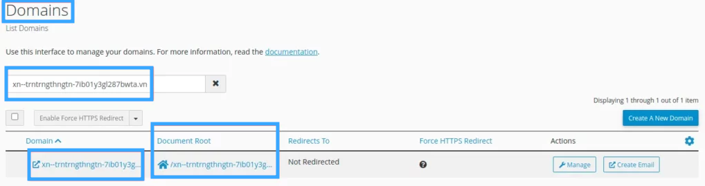 Khắc phục lỗi tên miền khi thêm tiếng Việt