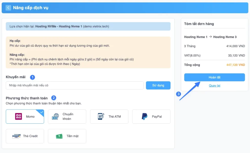 Chọn Phương thức thanh toán phù hợp