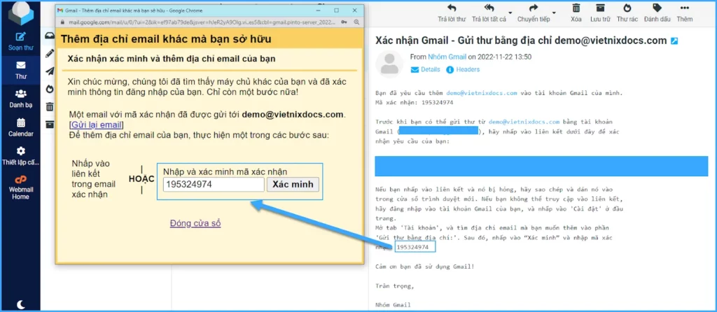 thêm tài khoản Email tên miền vào Gmail