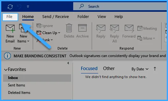 xóa tài khoản Email trên Outlook