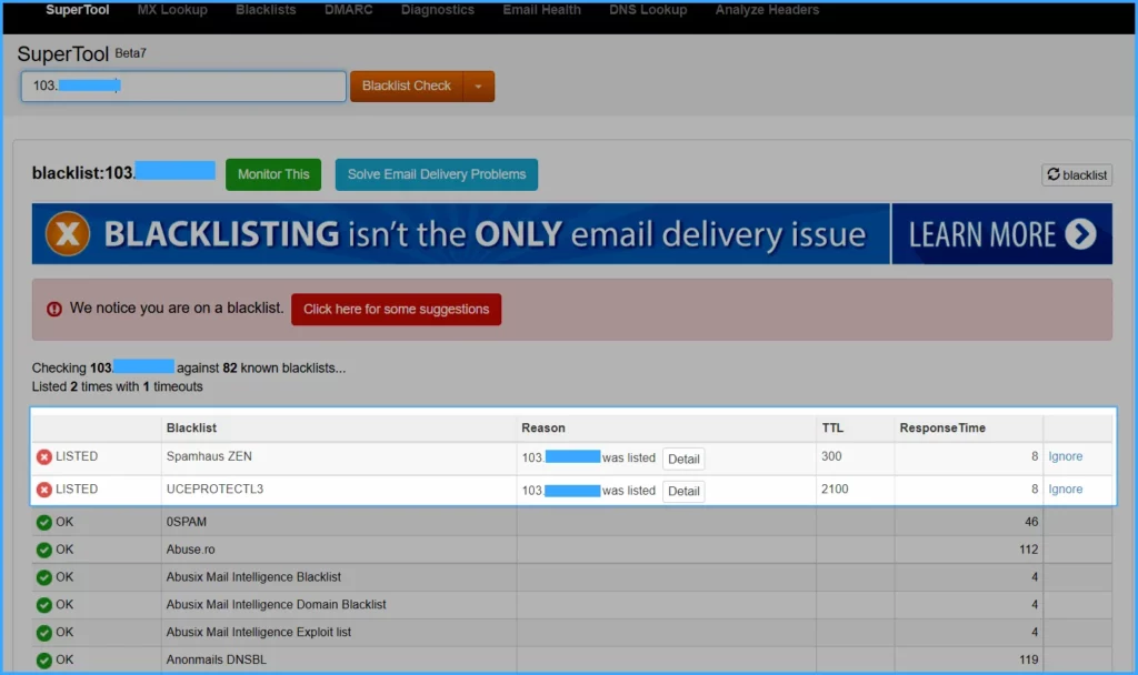 Kết quả kiểm tra