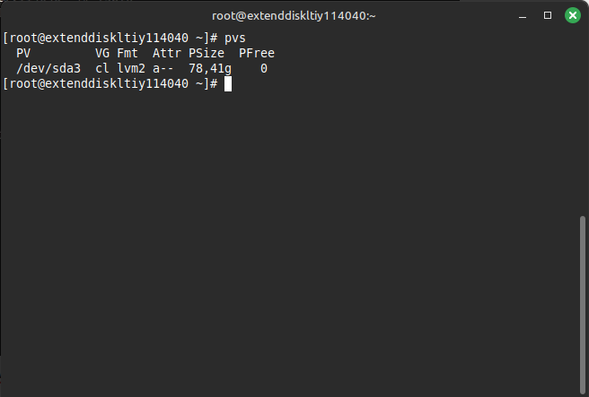 Resize Logical Volume