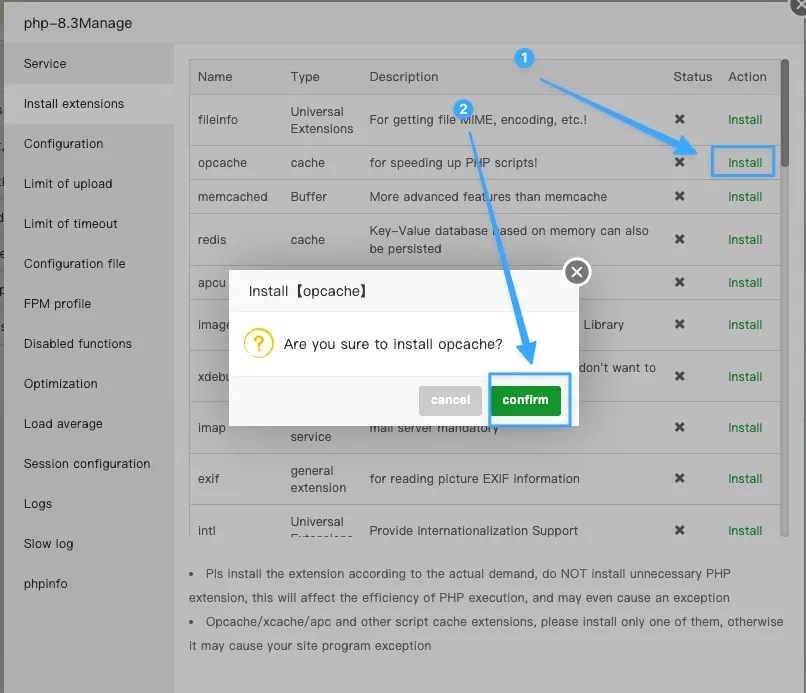Bấm chọn confirm