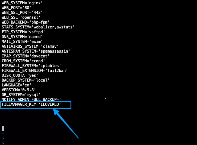 Thêm code vào file config
