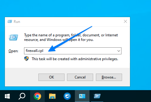 Mở công cụ quản lý Windows Firewall