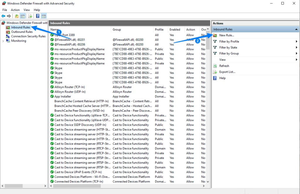 Tạo một Rule mới