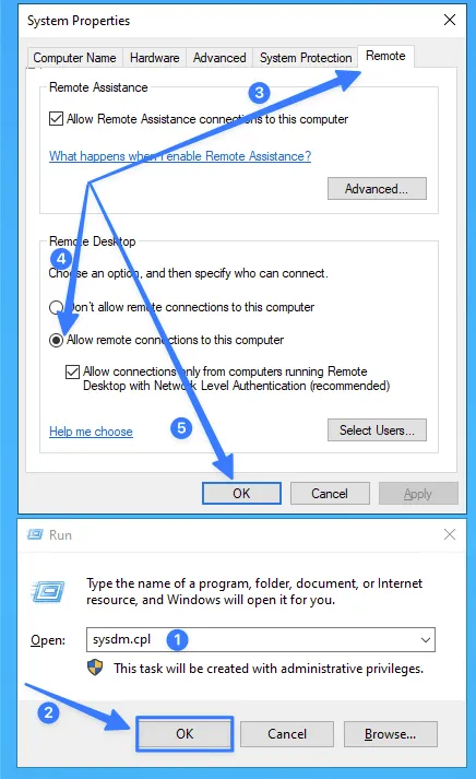 Kiểm tra trạng thái Remote Desktop