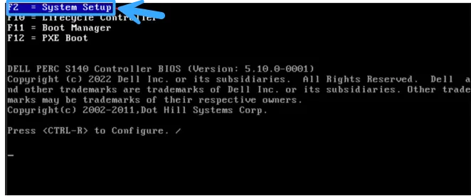Truy cập System Setup