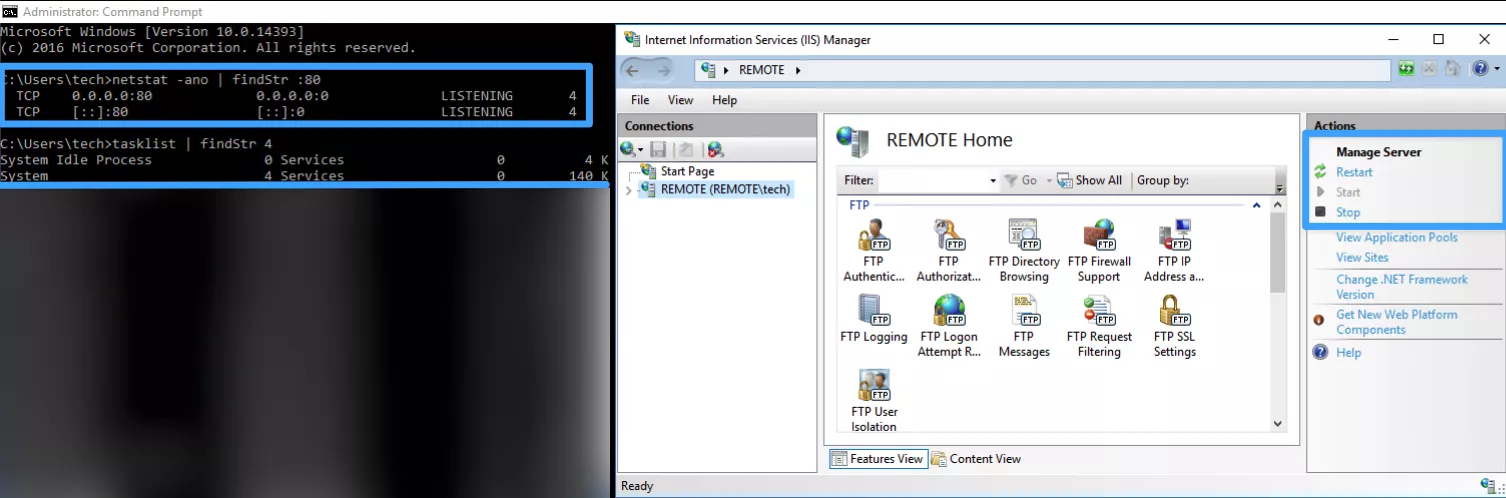 Kiểm tra ứng dụng đang chiếm Port  
