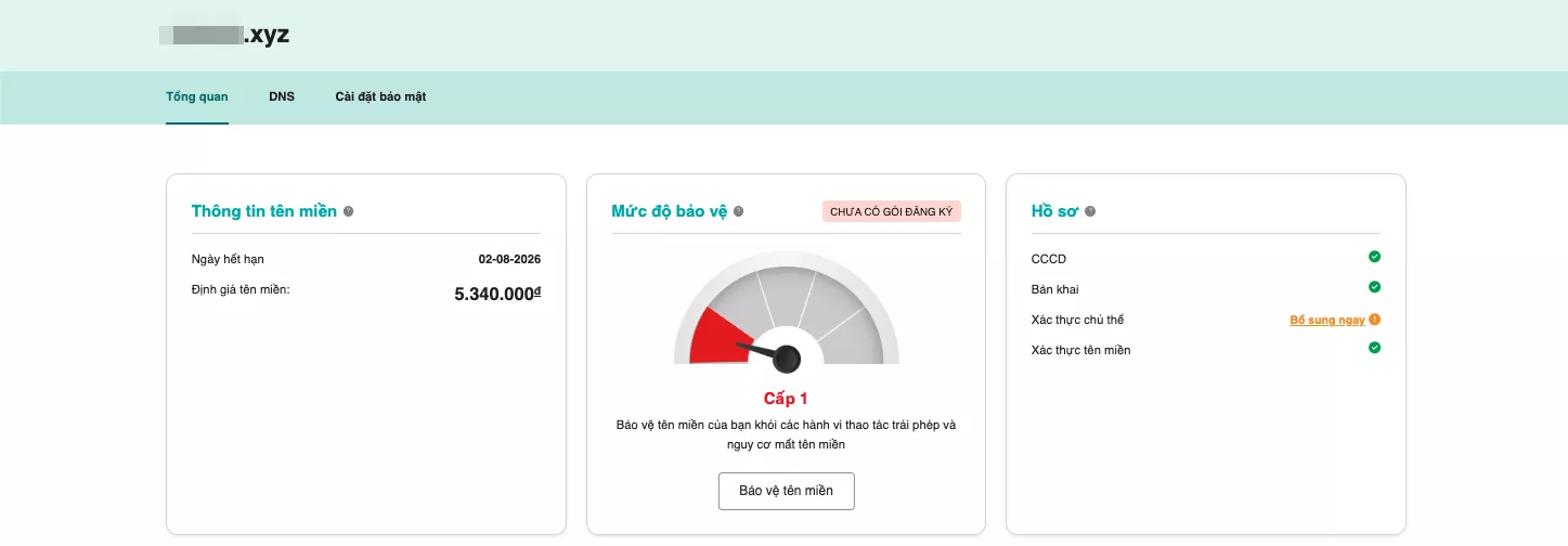 Vào giao diện cấu hình DNS