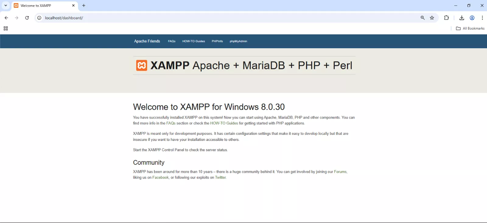 Truy cập web thành công  