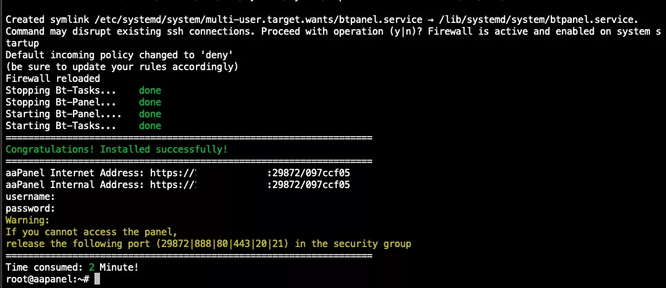 Thông tin đăng nhập