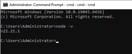 Kiểm tra lại phiên bản đang sử dụng