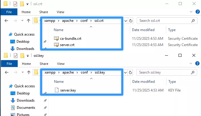 Thực hiện đổi tên và copy thư mục theo hướng dẫn 