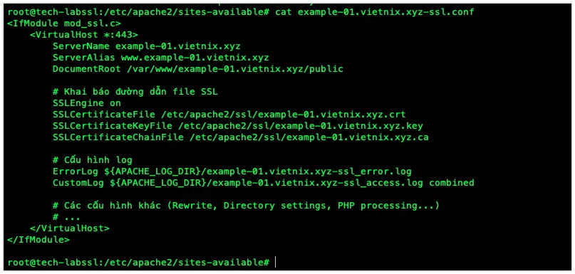 Cấu hình Virtual Host SSL