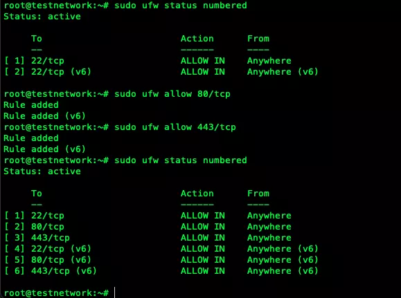 Mở cổng 80 (HTTP) và 443 (HTTPS)